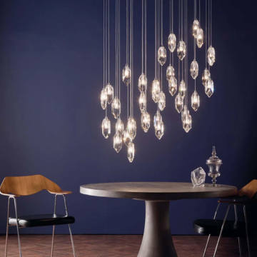 Crystal LED Cluster Pendant Ceiling Light