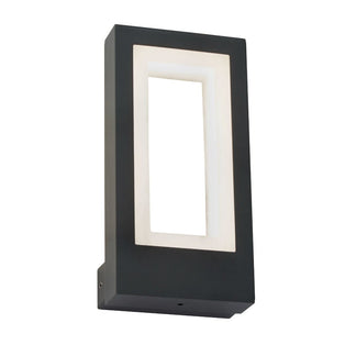 LED Dark Grey IP44 Wall Light