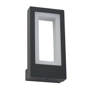 LED Dark Grey IP44 Wall Light