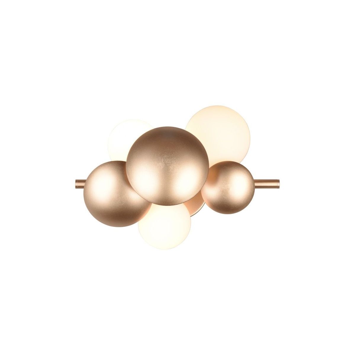 Bubble 3 Light Gold Wall Light