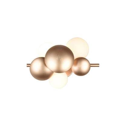 Bubble 3 Light Gold Wall Light