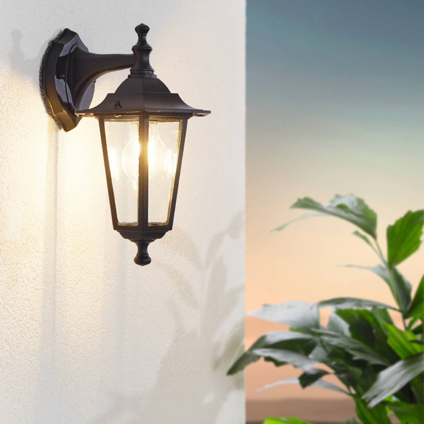 Laterna Black Outdoor Wall Light