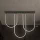 Chime Matte Black LED Ceiling Pendant Bar