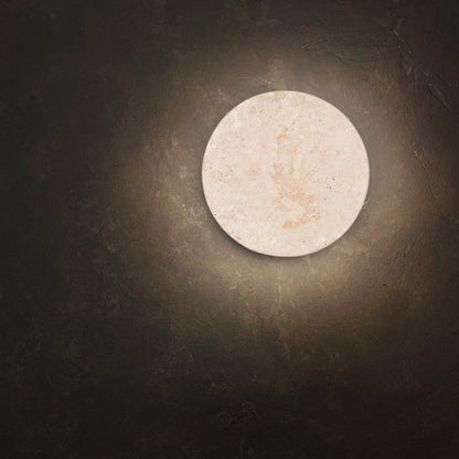 Bobbin Travertine Wall Light