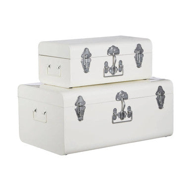 Set of Two Storage Trunks - Ivory