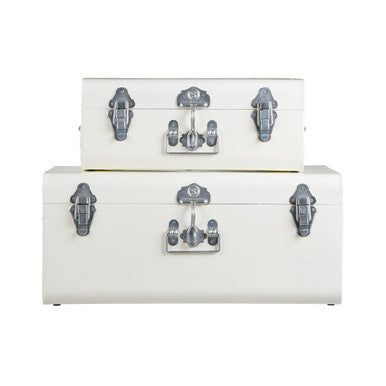Set of Two Storage Trunks - Ivory