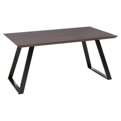 Westford Wooden Effect Dining Table with 6 Grey Dining Chairs Set