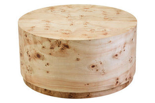 Mota Natural Burl Wood Round Coffee Table