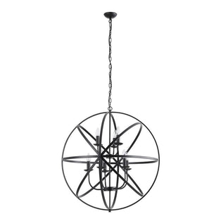 Orbit 8 Light Matte Black Pendant Ceiling Light