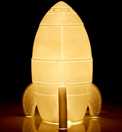 Kids Rocket Ceramic Night Light