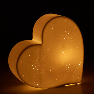 Kids Heart Ceramic Night Light