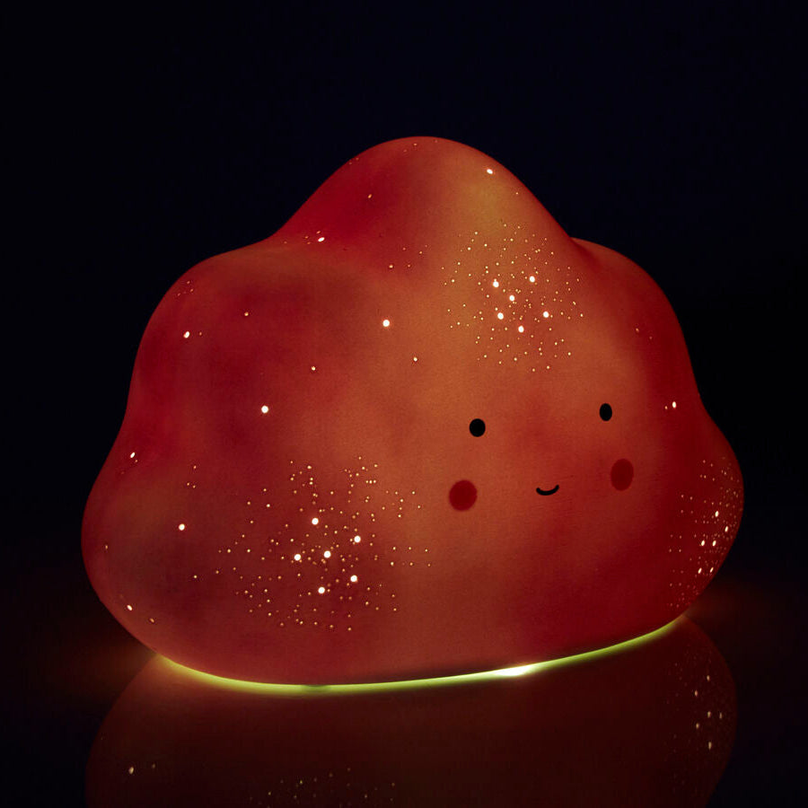 Kids Pink Cloud Ceramic Night Light