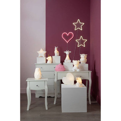 Kids Pink Cloud Ceramic Night Light