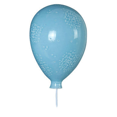 Kids Ceramic Blue Balloon Wall Night Light