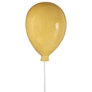 Kids Yellow Balloon Ceramic Wall Night Light