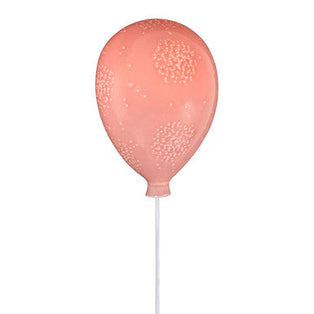 Kids Pink Balloon Ceramic Wall Night Light