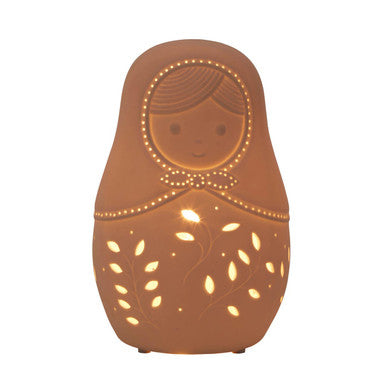 Kids Russian Doll Ceramic Night Light