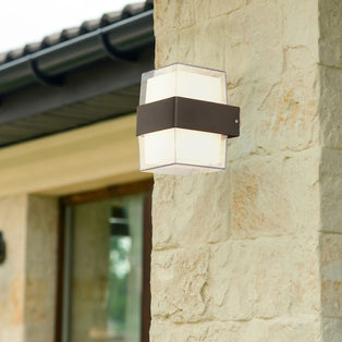 Pittsburgh Black Outdoor Square LED Wall Light