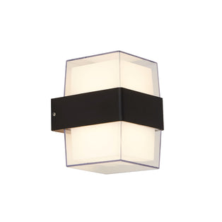 Pittsburgh Black Outdoor Square LED Wall Light