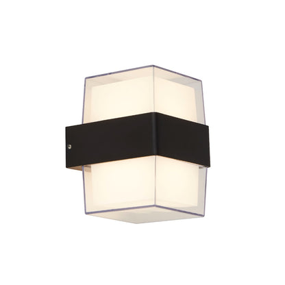 Pittsburgh Black Outdoor Square LED Wall Light