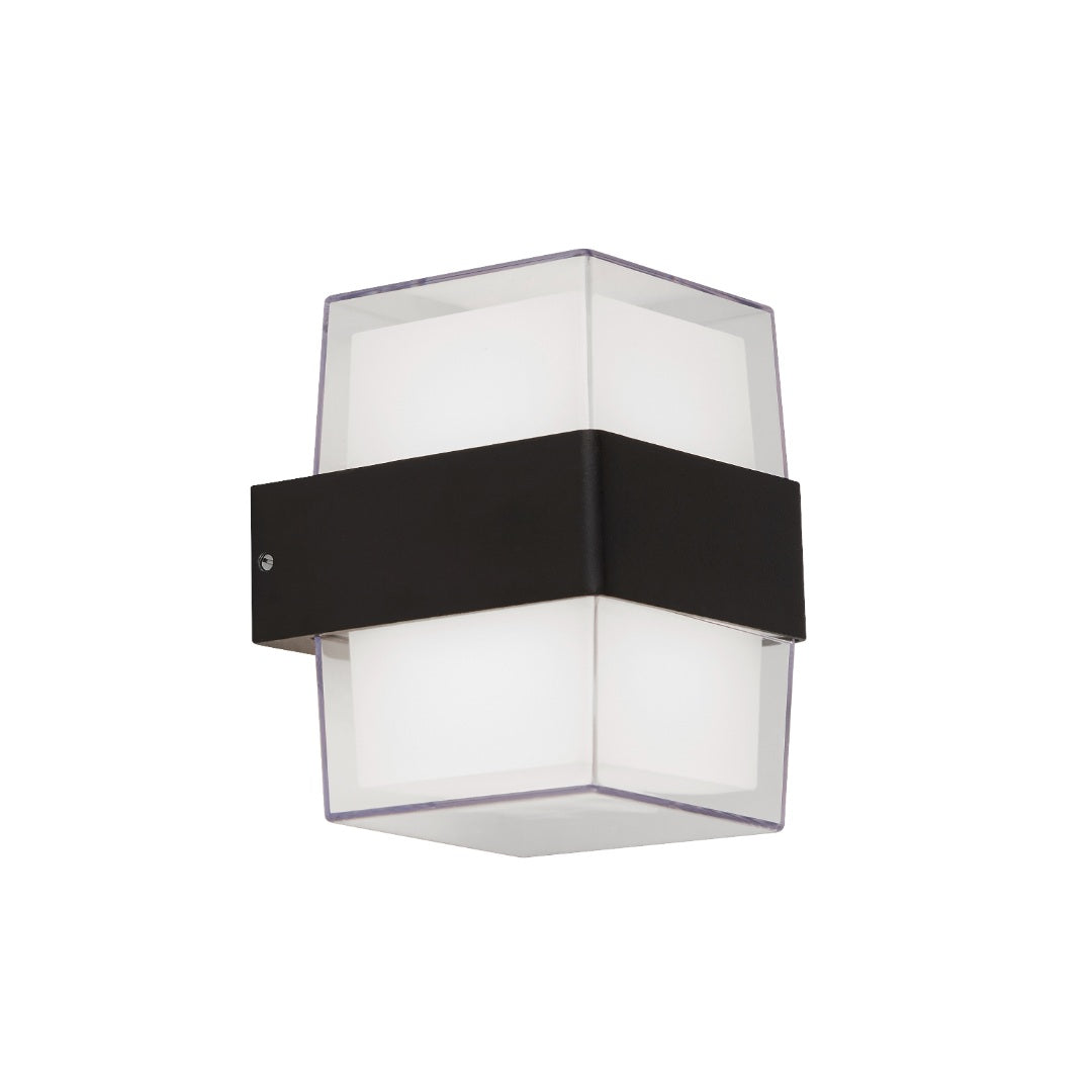 Pittsburgh Black Outdoor Square LED Wall Light