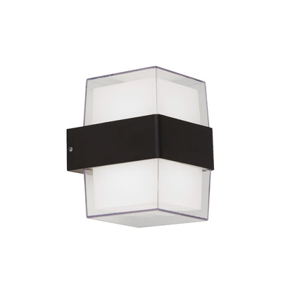 Pittsburgh Black Outdoor Square LED Wall Light