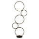 Cirque 5 Light LED Black Floor Lamp
