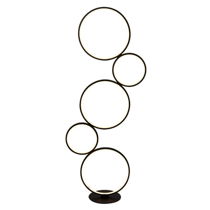 Cirque 5 Light LED Black Floor Lamp