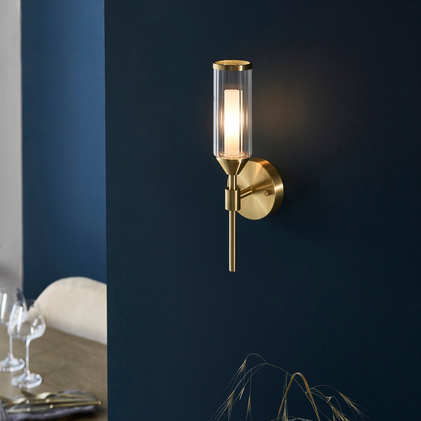 Botero Wall Light Satin Brass