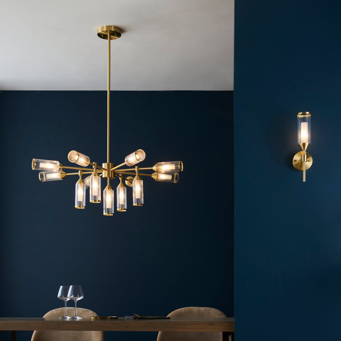 Botero Wall Light Satin Brass