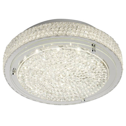 Vesta Polished Chrome LED Flush Ceiling Light