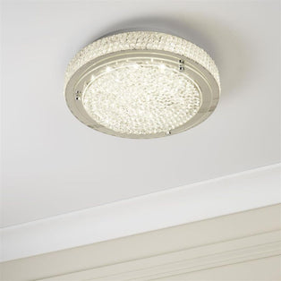 Vesta Polished Chrome LED Flush Ceiling Light