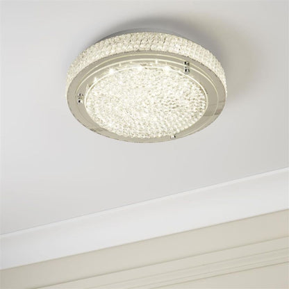 Vesta Polished Chrome LED Flush Ceiling Light