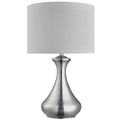 Touch Silver Glass Table Lamp