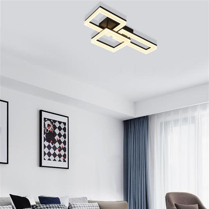Wall Art II Matte Black LED Flush Ceiling Light