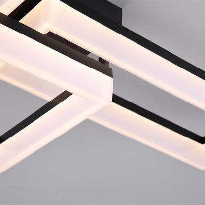 Wall Art II Matte Black LED Flush Ceiling Light