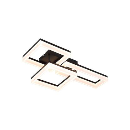 Wall Art II Matte Black LED Flush Ceiling Light