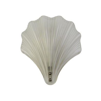 Shell Silver & Frosted Glass Wall Light