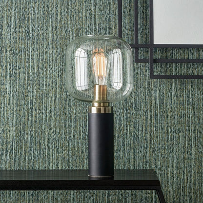 Florence Black & Glass Table Lamp