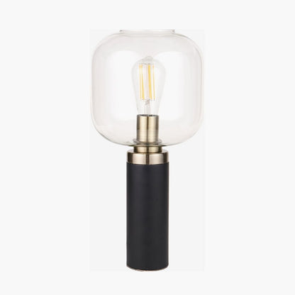 Florence Black & Glass Table Lamp