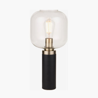 Florence Black & Glass Table Lamp