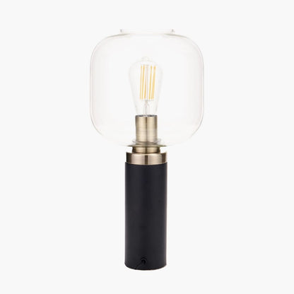 Florence Black & Glass Table Lamp
