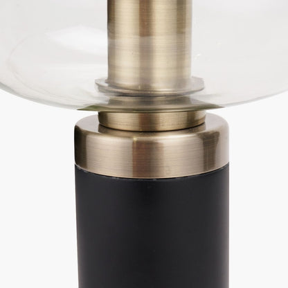Florence Black & Glass Table Lamp