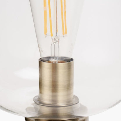 Florence Black & Glass Table Lamp