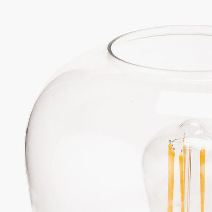 Florence Black & Glass Table Lamp