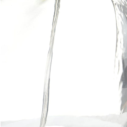 Hallie Glass Table Lamp with White Shade
