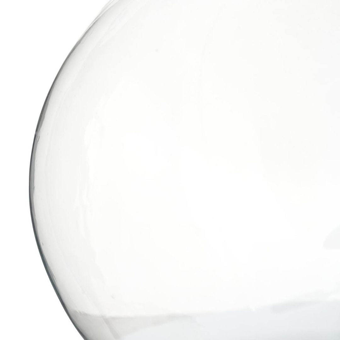 Hallie Glass Table Lamp with White Shade