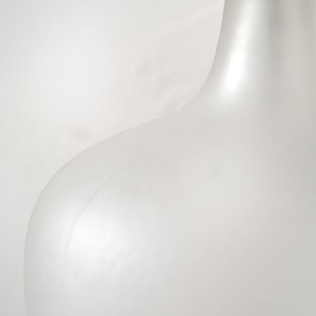 Tamsin Frosted Glass Table Lamp with Grey Shade