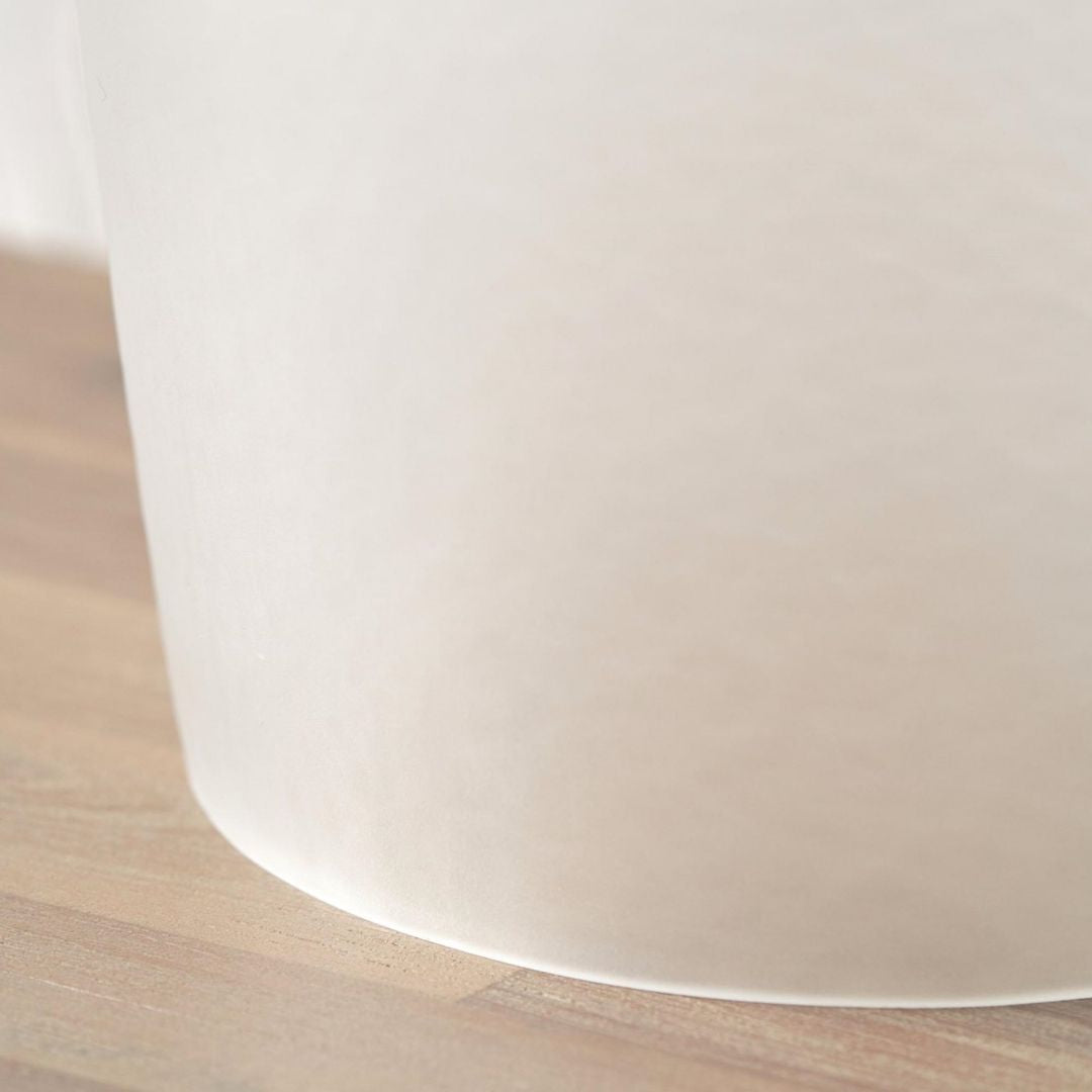 Tamsin Frosted Glass Table Lamp with Grey Shade