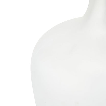 Tamsin Frosted Glass Table Lamp with Grey Shade